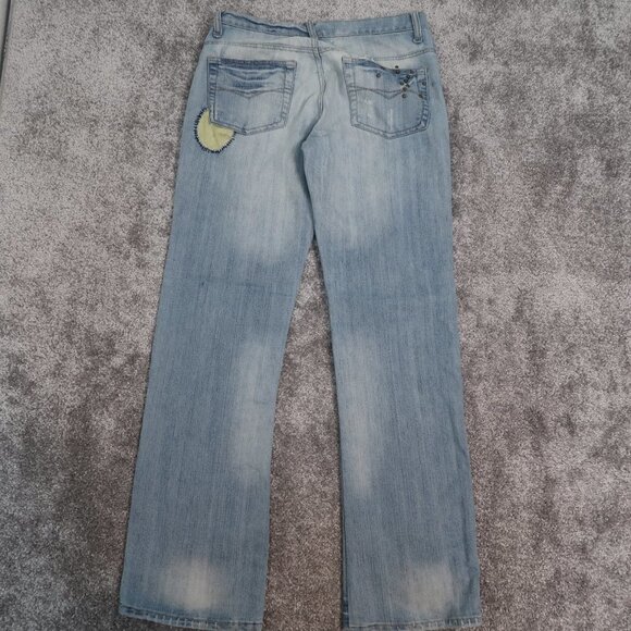 Vanilla Jeans With Turquoise Stones Size 11 - Picture 2 of 14